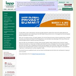 Global Privacy Summit 2010