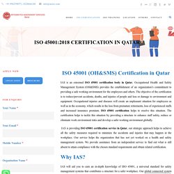 IAS Qatar ISO 45001 Certification in Qatar