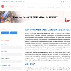 ISO 45001 Certification Provider in turkey