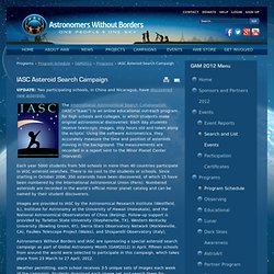 IASC Asteroid Search Campaign