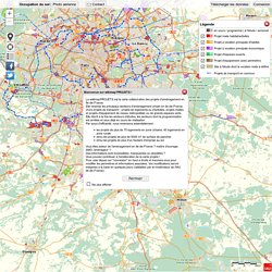 carte collaborative des projets d'aménagement en Île-de-France.