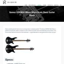 Ibanez GSRM20 Mikro Short-Scale Bass Guitar Black - instroreview.com