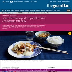 Asian-Iberian recipes for Spanish sofrito and Basque pork belly
