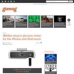 iBGStar plug-in glucose meter for the iPhone and iPod touch
