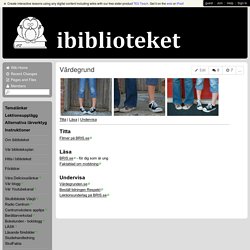 ibiblioteket - Värdegrund