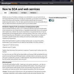 New to SOA and web services