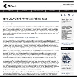 IBM CEO Ginni Rometty: Failing Fast