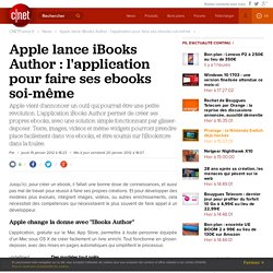 Apple lance iBooks Author : l'application pour faire ses ebooks soi-même