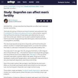 Study: Ibuprofen can affect men’s fertility