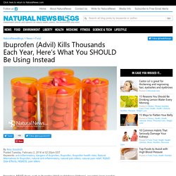 Ibuprofen (Advil) Kills Thousands Each Year, Here’s What You SHOULD Be Using Instead