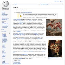 Icarus - Wikipedia, the free encyclopedia - Nightly
