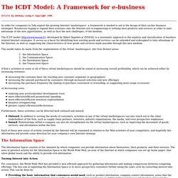 The ICDT Model: A Framework for e-business