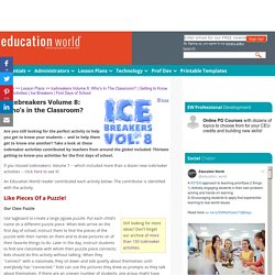 Education World: Icebreakers Volume 8: Who's In The Classroom?