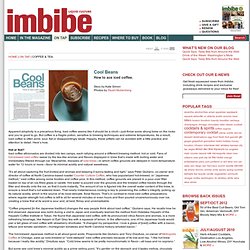 Iced Coffee How-To - Imbibe Magazine
