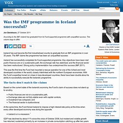 Iceland: Was the IMF programme successful?