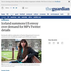 Iceland summons US envoy