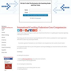 ICF Coaching Core Competencies