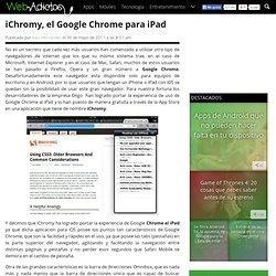 iChromy, el Google Chrome para iPad