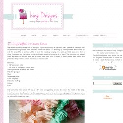 DIY Ruffled Ice Cream Cones