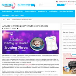 Pre-cut frosting sheets online by Icinginks, also known as circles edible icing sheets are circle-shaped molds on icing paper that don’t need to be cut.