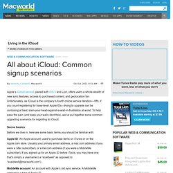 All about iCloud: Common signup scenarios