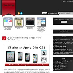 iOS 5 & iCloud Tips: Sharing an Apple ID With Your Family
