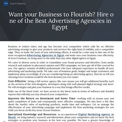 Want‌ ‌your‌ ‌Business‌ ‌to‌ ‌Flourish?‌ ‌Hire‌ ‌one‌ ‌of‌ ‌the‌ ‌Best‌ ‌Advertising‌ ‌Agencies‌ ‌in‌ ‌Egypt