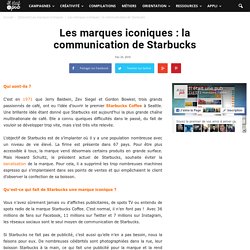 Les marques iconiques : la communication de Starbucks