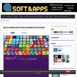 Más de 100 iconos gratuitos de aplicaciones, en estilo Metro