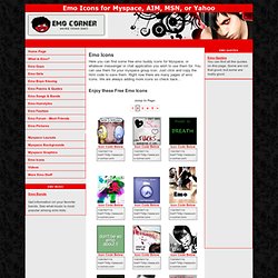 Emo Icons for Myspace, Avatars, AIM, MSN, or Yahoo