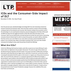 ICOs and the Consumer-Side Impact of DLT