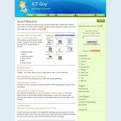 ICT Guy » Scratch Resources