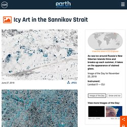 Icy Art in the Sannikov Strait