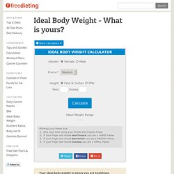 Ideal Weight Calculator