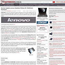 Review Update Lenovo IdeaPad Y510p (GT 755M SLI) Notebook