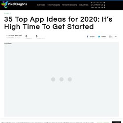 35 Top App Ideas for 2020: It's High Time To Get Started
