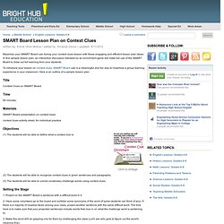 Ideas for Context Clues SMART Board Lesson Plans