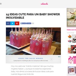 15 Ideas cute para un Baby Shower inolvidable