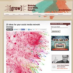 25 ideas for your social media network strategy