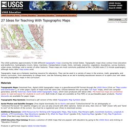 27 Ideas for Teaching with USGS Topographic Maps