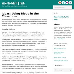 Assorted Stuff: Tech in Learning - ideer til brugen af blogs