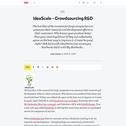 IdeaScale - Crowdsourcing R&D