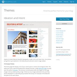 Ideation and Intent Theme