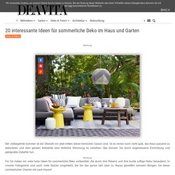 20 Ideen für sommerliche Deko im Haus und Garten