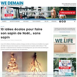 10 idées écolos pour faire son sapin de Noël... sans sapin