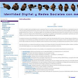 Identidad Digital y Redes Sociales con menores