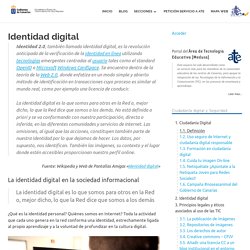 Identidad digital – Área de Tecnología Educativa