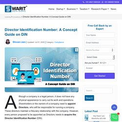 Director Identification Number: A Comperhensive Guide on DIN
