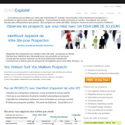 Génération prospect & CRM - Nom d'entreprise visiteur site web