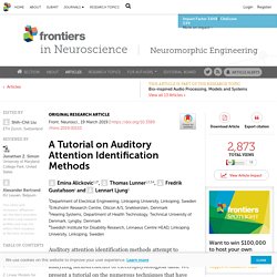 A Tutorial on Auditory Attention Identification Methods